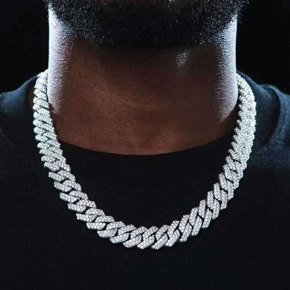 Shiny 15MM Cuban Link Chain Necklace