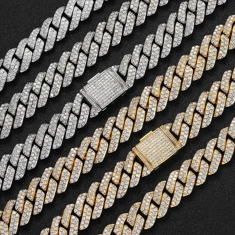 Shiny 15MM Cuban Link Chain Necklace
