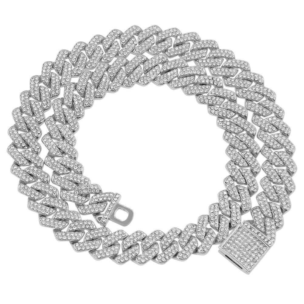 12MM Solid iced out Cuban Chain