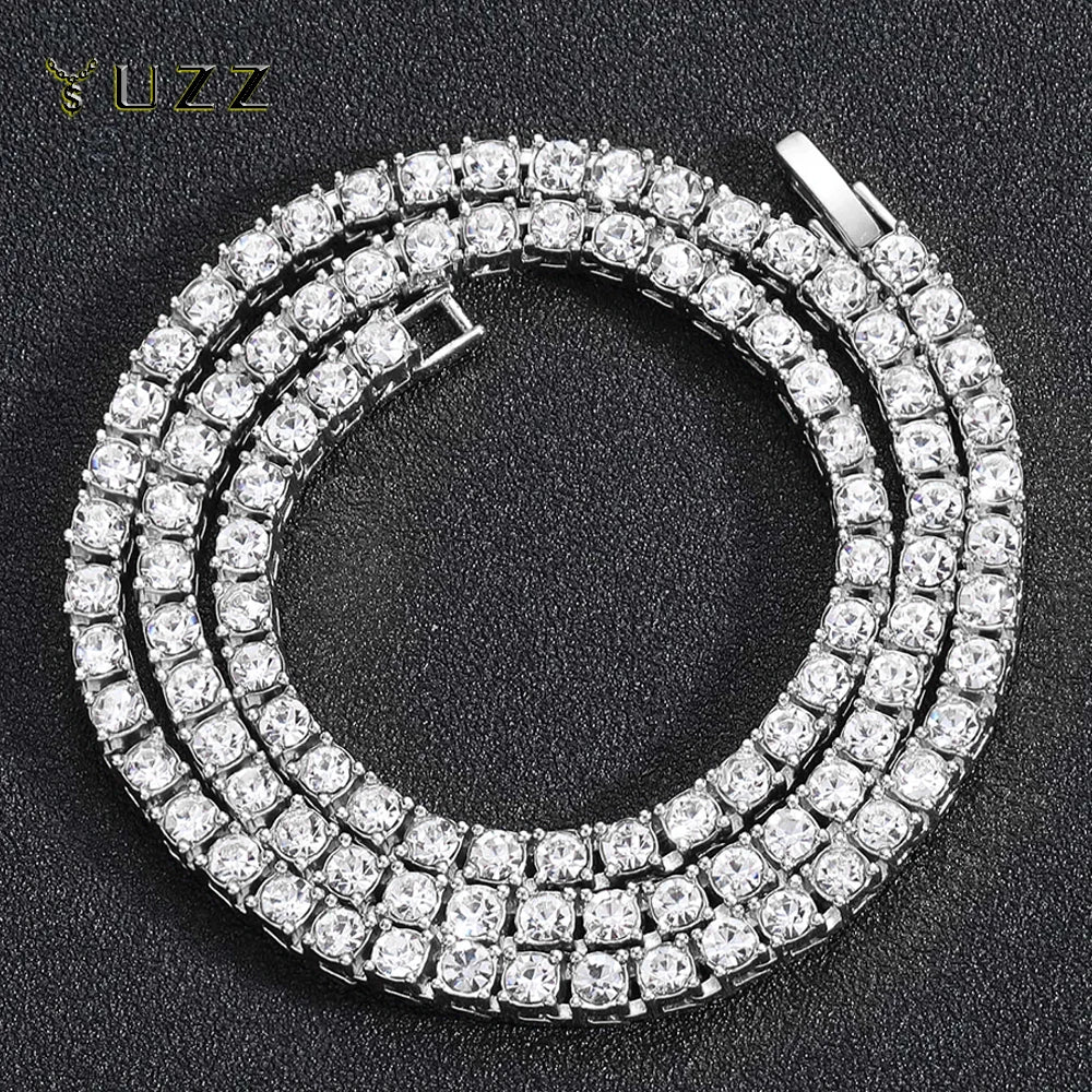 Hip Hop 5MM Tennis Chain Iced Out Bracelet Necklace